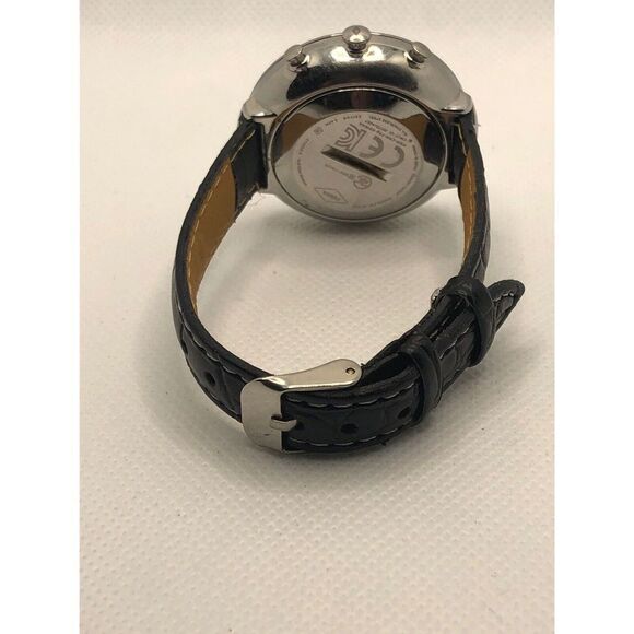 Fossil FTW5021 Women's Black Leather Analog Silver Dial Hybrid Smart Watch HO380 - Picture 9 of 9